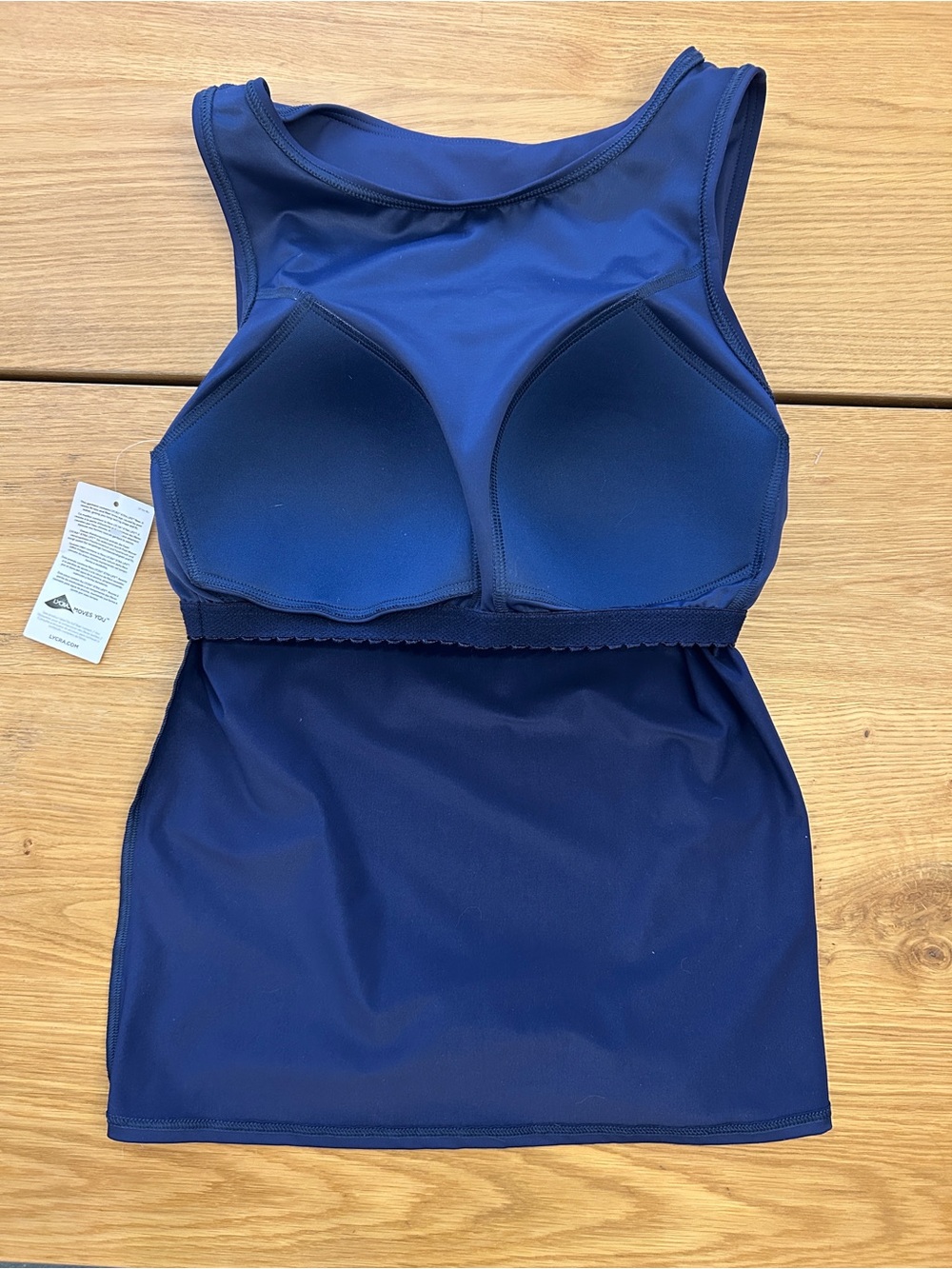 Lands' End NWT Women’s Size 10 Navy 2-Piece Swim Suit - Tankini + Swim Bottoms - Picture 7 of 16